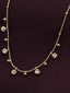Gold-Plated Stainless Steel CZ-Stone Studded Anti-Tarnish Necklace