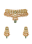Tulsi Choker and Radha Earrings Polki Set