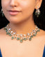 Ophelia Choker And Shanvi Long Earrings Polki And Diamond Set