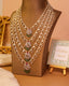 Hazel Polki And Diamond Long Necklace