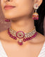 Jasmin Choker And Jissa Jhumkas Polki Set