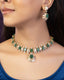 Manasi Necklace And Sanjita Long Earrings Polki Set