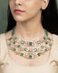 Kajal Polki And Diamond Necklace