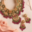 Arya Necklace and Abia Earrings Polki Set