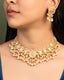 Vinita Necklace And Ruhuliya Tops Polki Set