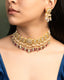Trishika Choker And Nishat Tops Polki Set