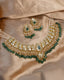 Adhira Necklace And Sunita Tops Polki Set