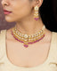 Shrin Choker And Heer Long Earrings Polki Set