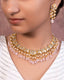 Sushma Necklace And Prakshitha Tops Polki Set