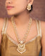 Kaisha Long Necklace And Fahima Tops Polki Set