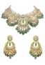 Sarojita Necklace And Naveena Chandbalis Polki Set