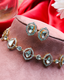 Gauri Choker And Asmitha Tops Polki And Diamond Set