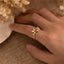 Rose Pink Flower Ring