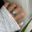 Silver/White Women Statement Watch Ring stainless steel (Watch imitation)+ gift box