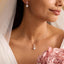Diamond Wedding Jewellry Set: Crystal Earrings and Necklace