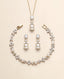 Gold Pearl Jewelry Set