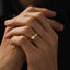 Mobius Ring: Unique Infinity Band For Unisex - Silver and 14K Gold