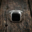 Men's Black Onyx Signet Ring