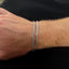 Mens Bracelet - Silver Rope / Snake Bracelet For Men