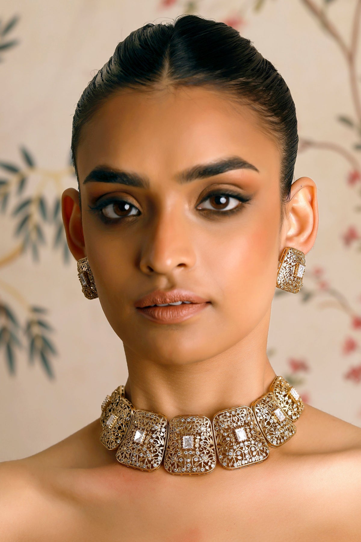 Gold Filigree necklace Set