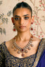 Mudita Red Polki Necklace Set