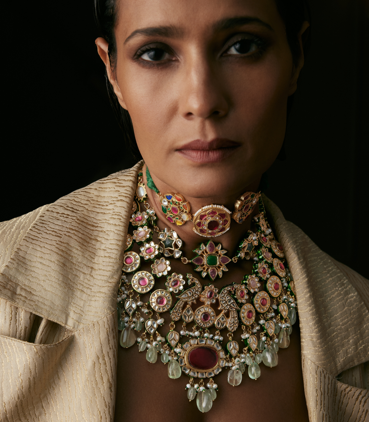 SHRAVYA NAVRATAN KUNDAN CHOKER SET