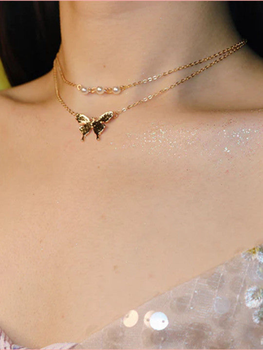 Gold-Plated Alloy Necklace