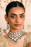 Arshia Moissanite Green Mint Polki Set