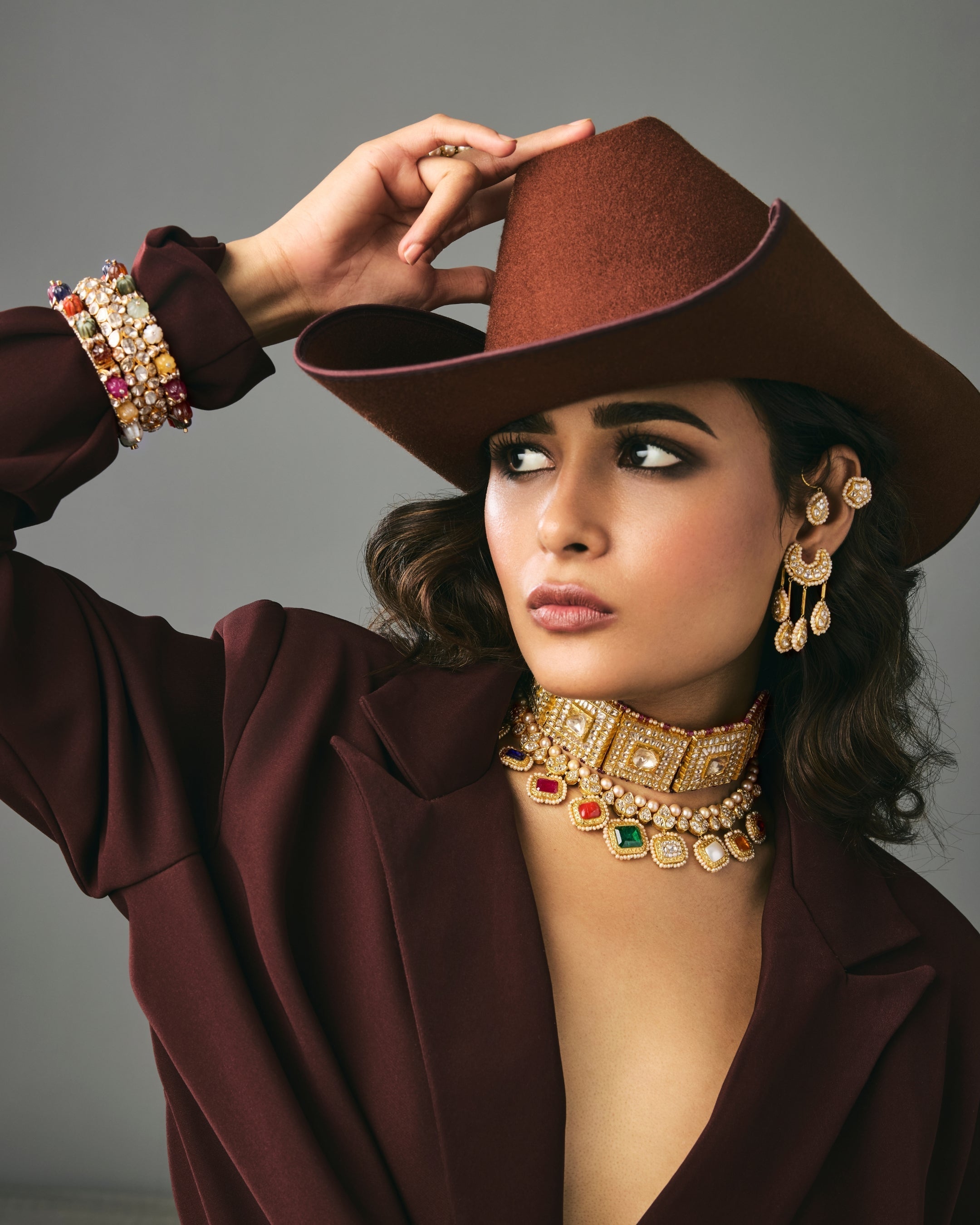Shalini Pandey - Alyssa Polki Necklace