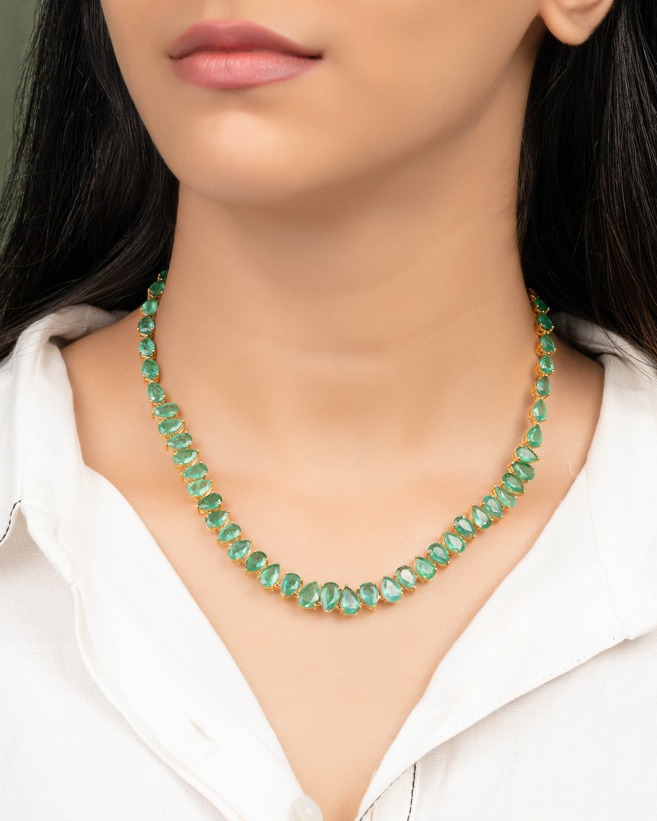 Sanskruti Emerald Necklace Main image