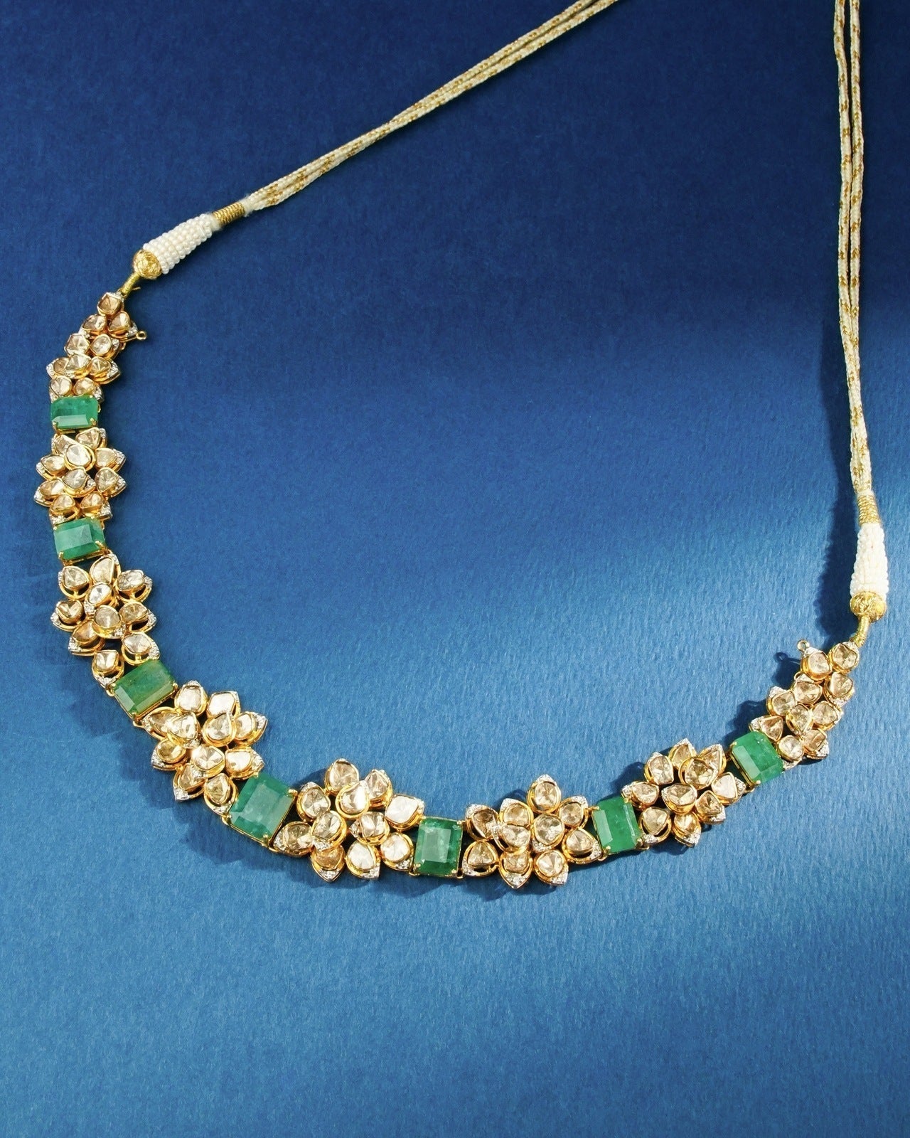 Bhuvi Polki And Diamond Necklace
