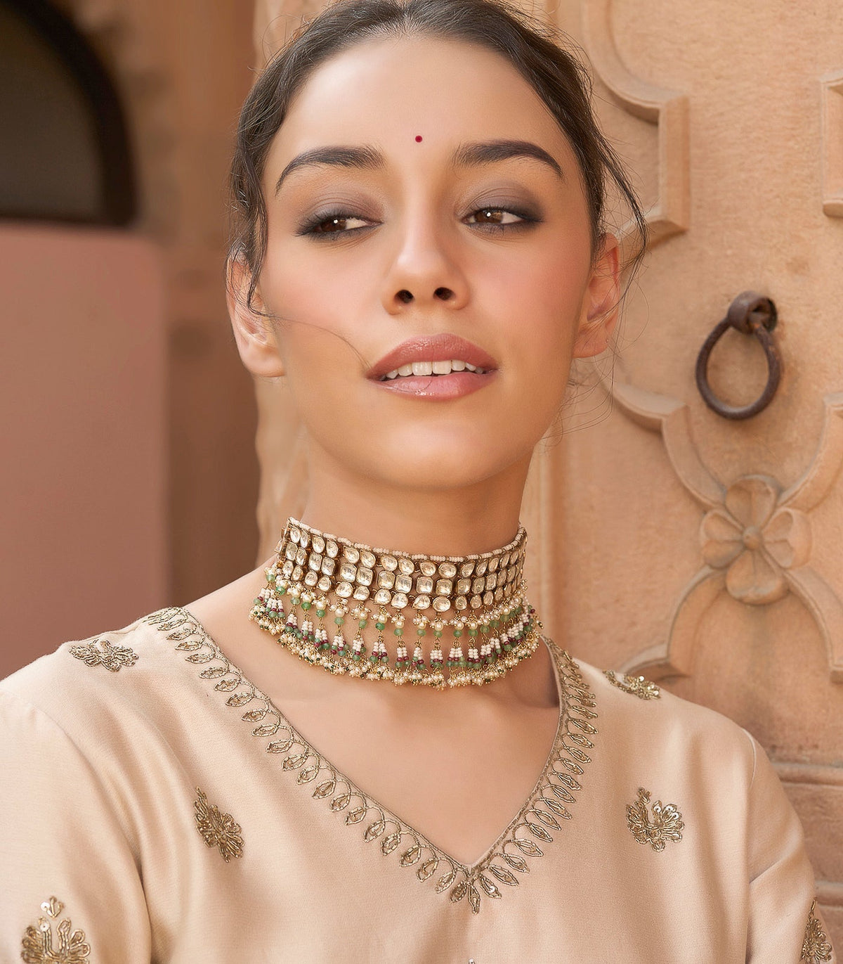PRIYA MINT  KUNDAN CHOKER