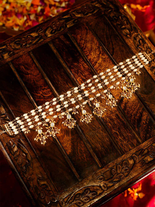 Brass Gold-Plated Choker Necklace
