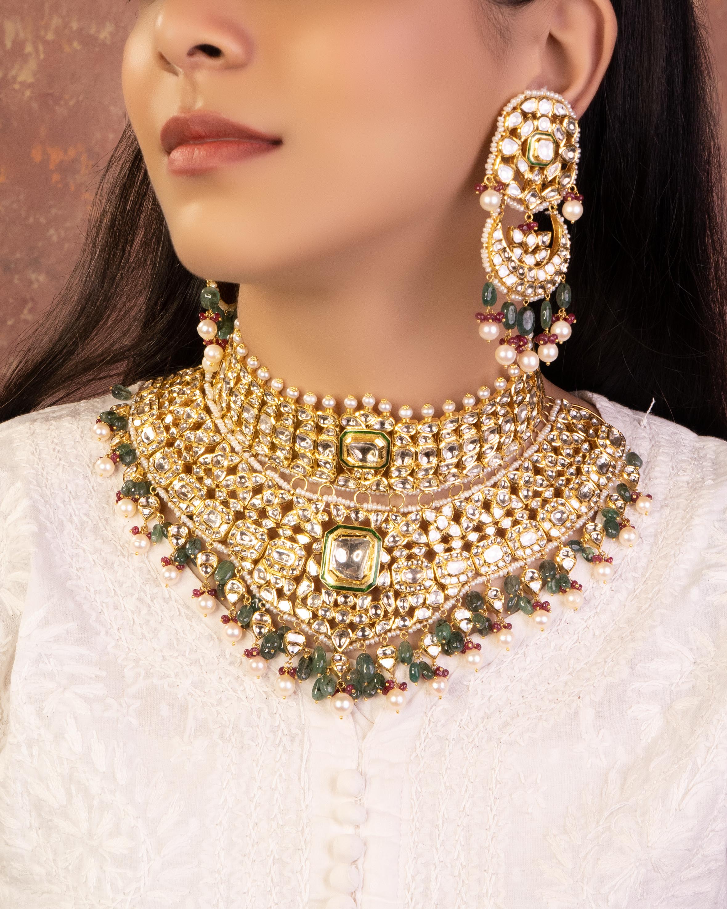Nandita Choker And Jenny Chandbalis Jadau Polki Set