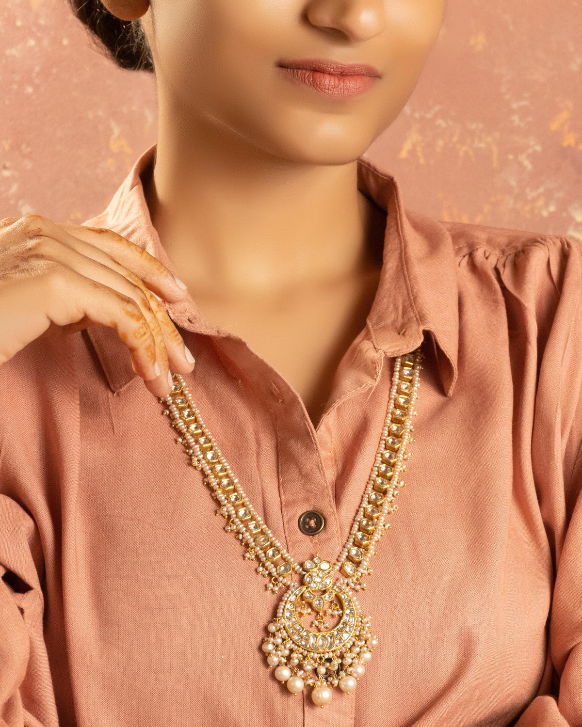 Kadey Polki Long Necklace