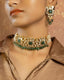 Nayama Choker and Kaburi Long Earrings Polki Set