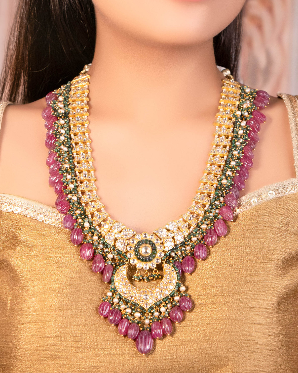 Kelly Polki Long Necklace