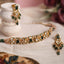 Sharara Choker and Ghizlan Chandbalis Polki Set