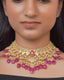 Aanam Necklace And Rekha Chandbalis Polki Set