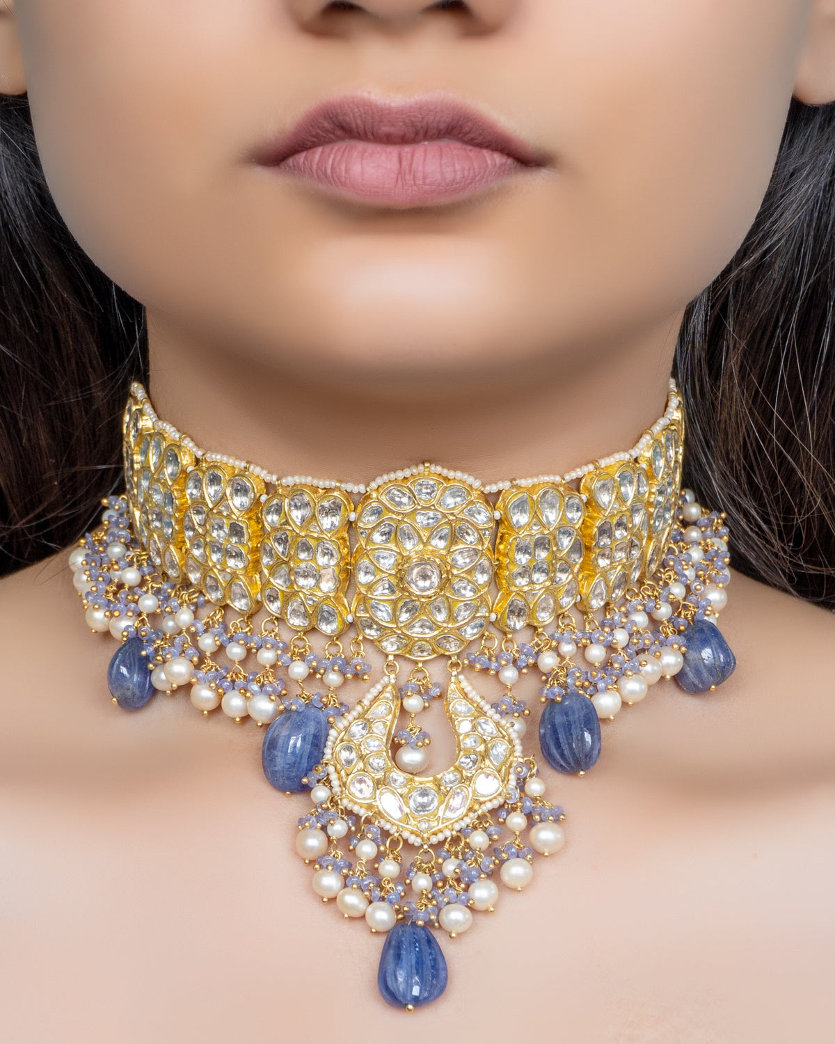Aliza Choker And Kamath Chandbalis Polki Set