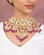 Srishti Necklace And Olisah Chandbalis Polki Set