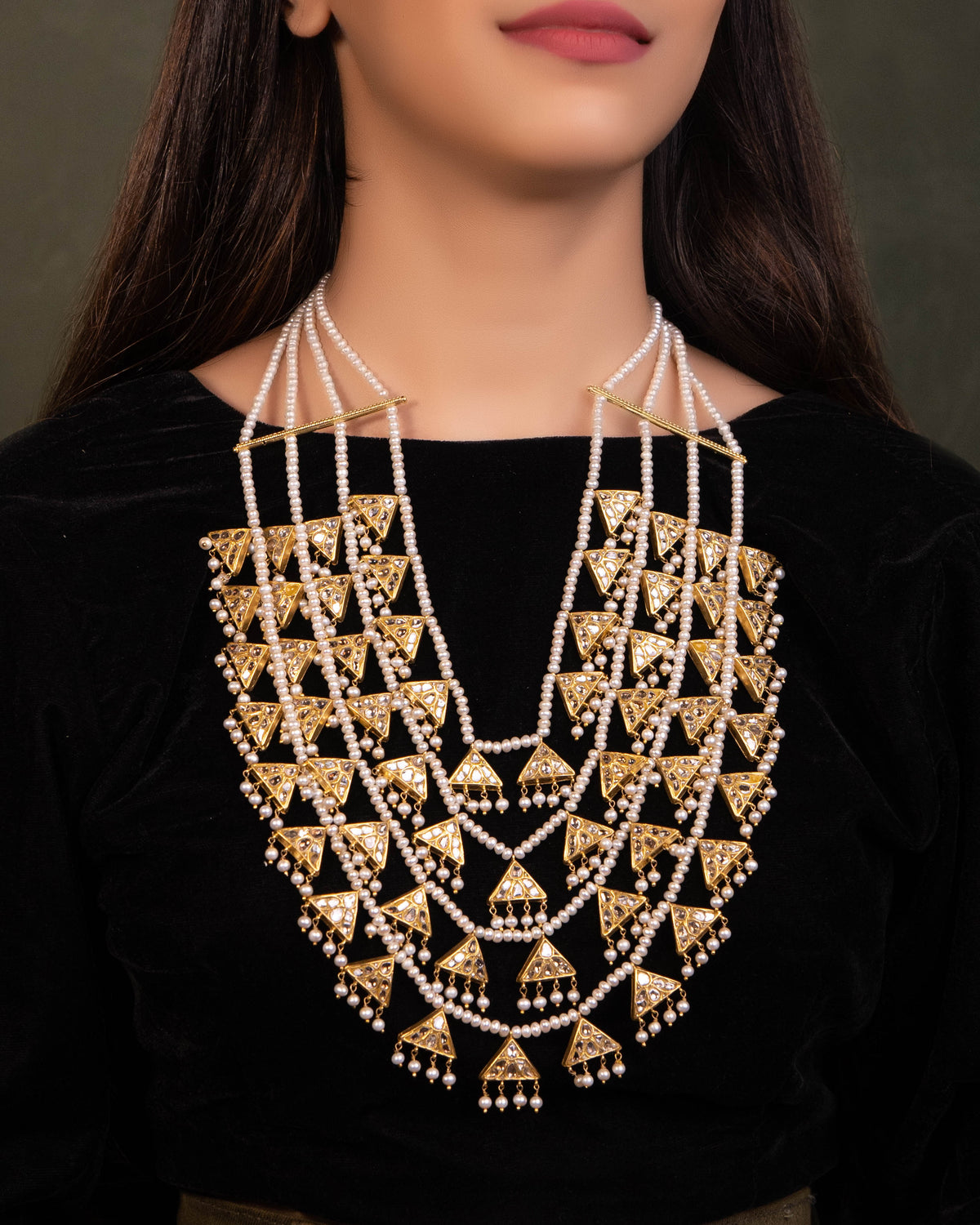 Manisha Polki Long Necklace