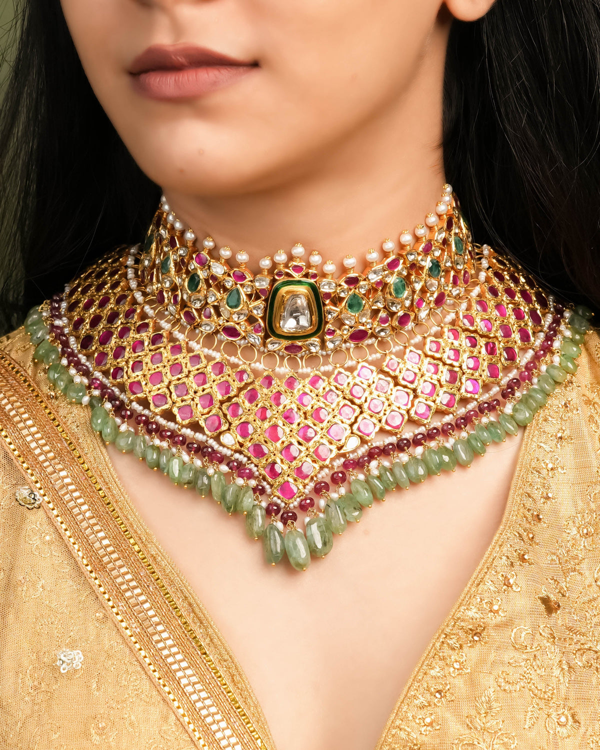 Mrunmayee Jadau Polki Necklace