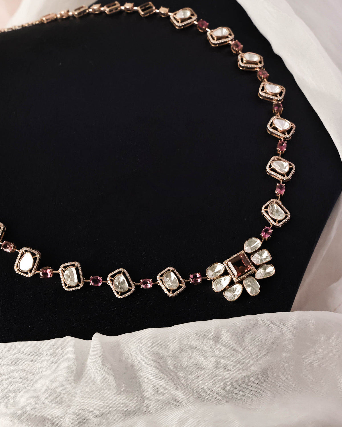 Maeve Polki  And Diamond Necklace