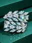 Silver Toned White Zircon Stone Studded Adjustable Ring