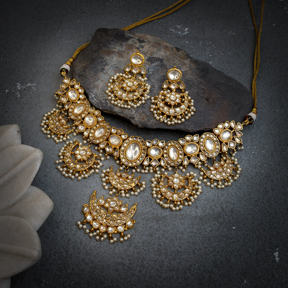 Mastani Gold Polki Necklace