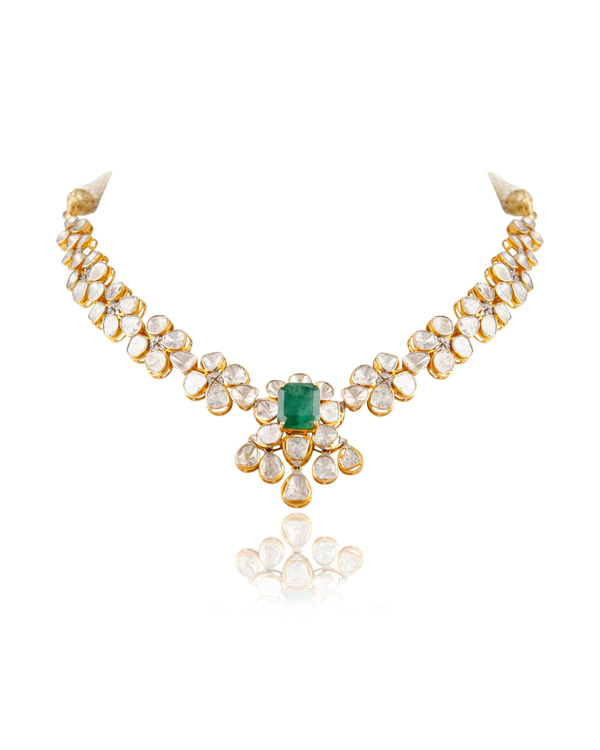 Dakshina Polki And Diamond Necklace Main image