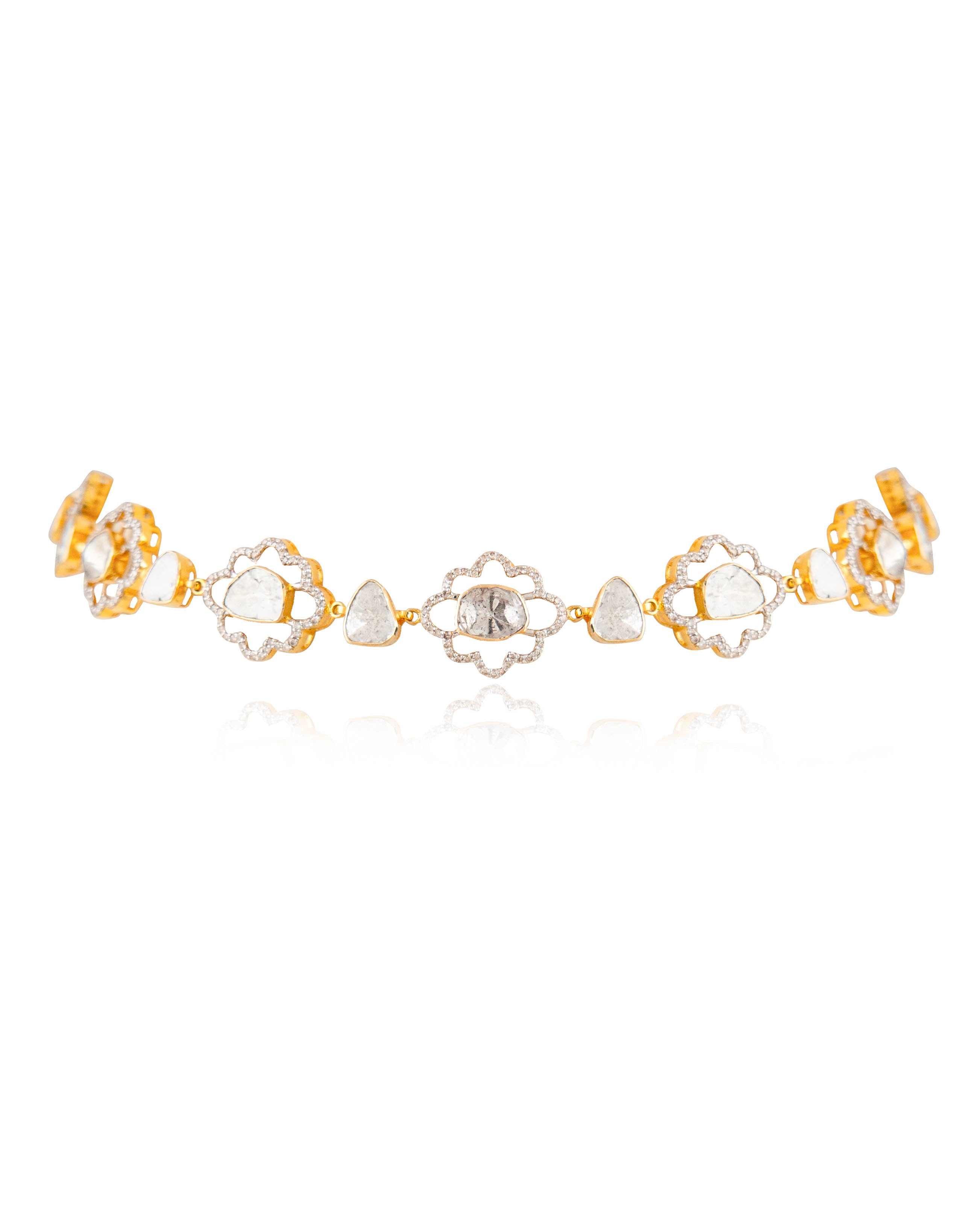 Sara Polki And Diamond Necklace