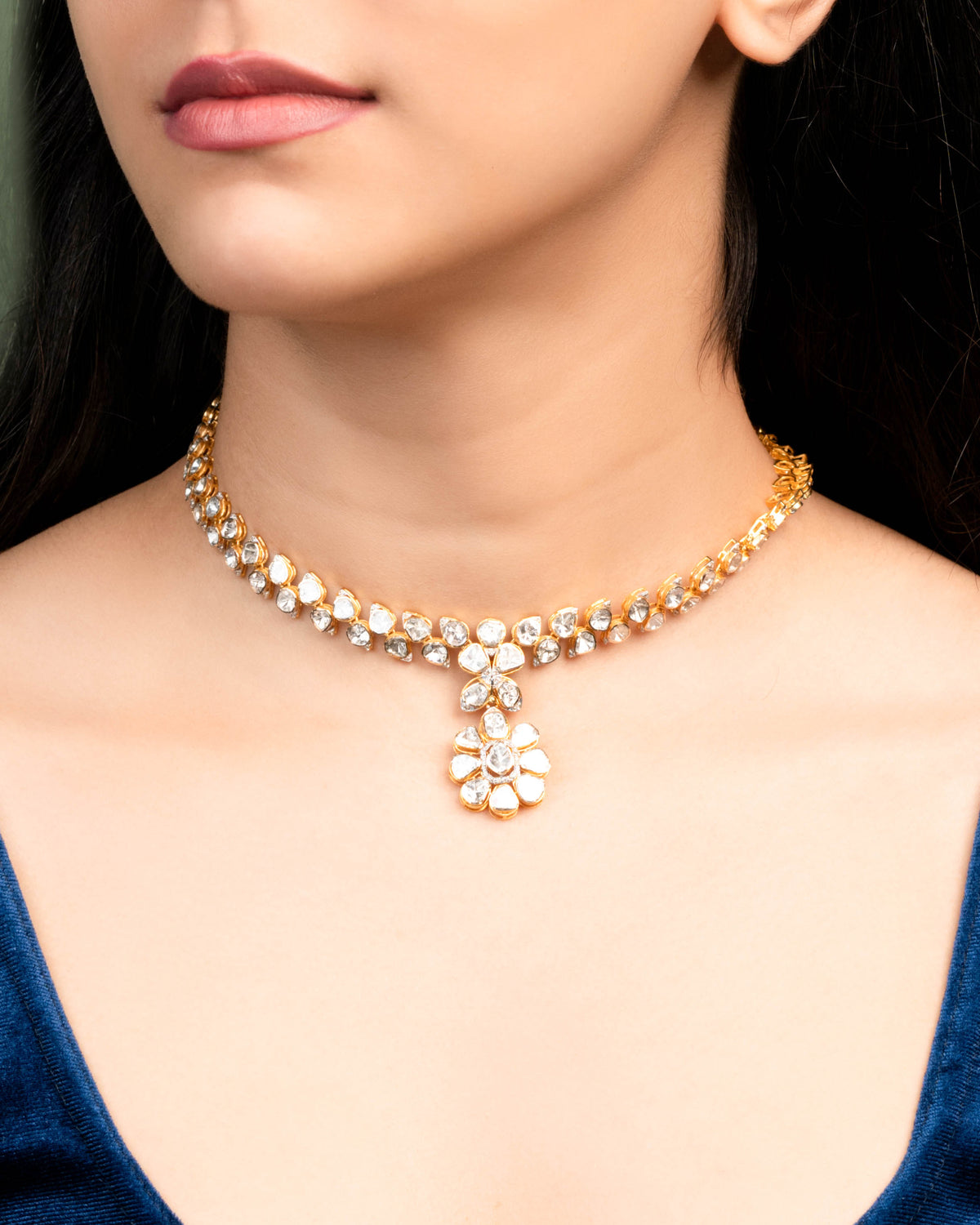 Zia Polki And Diamond Necklace