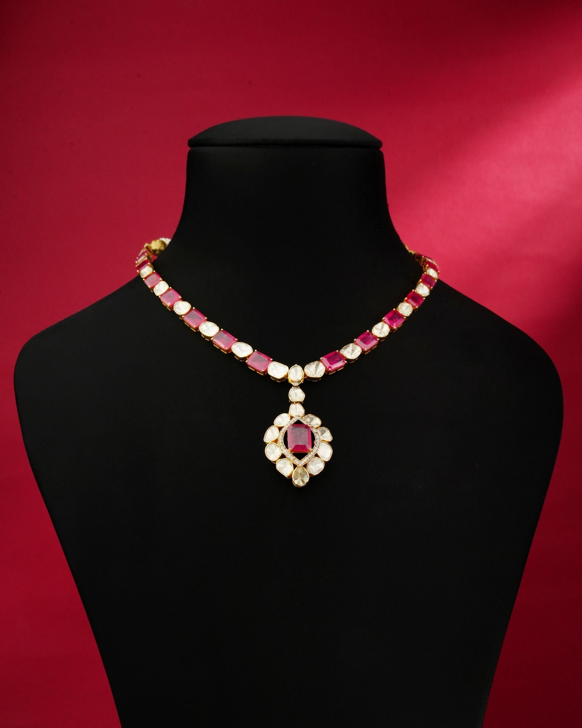 Era Polki And Diamond Necklace